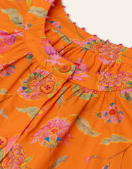 Beso Printed Button Up Blouse