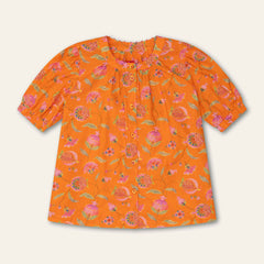 Beso Printed Button Up Blouse