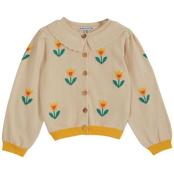 Organic Cotton Tulip Cardigan – The Little Red Planet