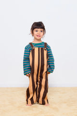 Retro Stripes Baby Dungaree