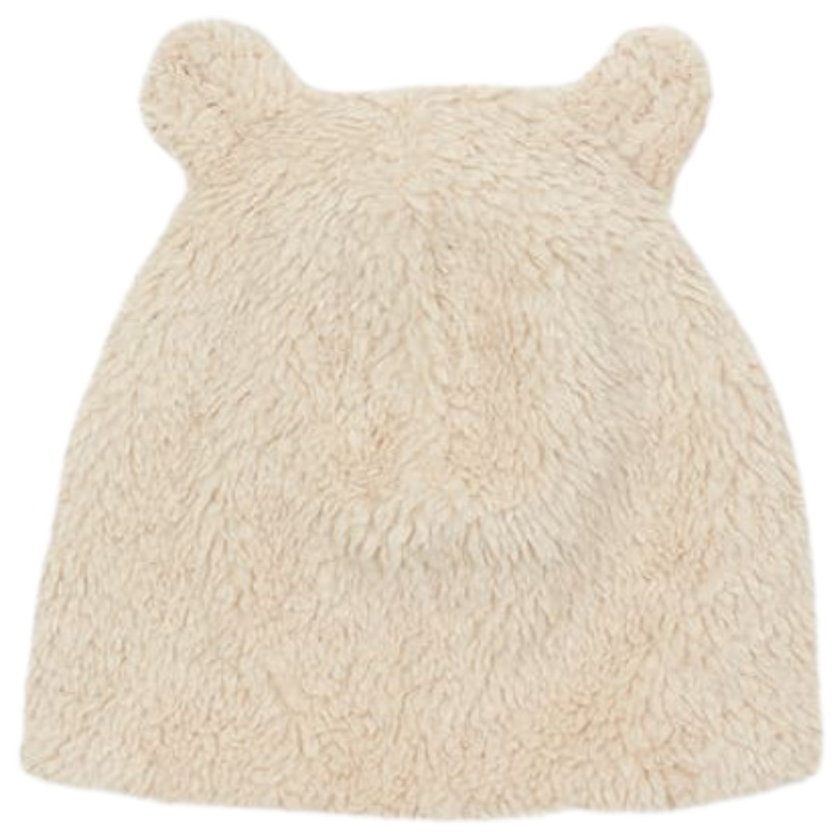 The Baby Sherpa Beanie from Arsene et Les Pipelettes. Baby Sherpa Hat. Heathered sand faux fur.