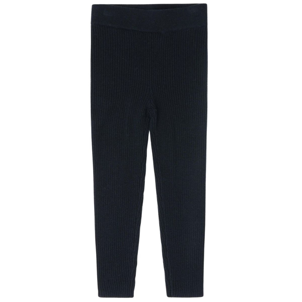 The Leggings from FUB. Dark navy ribbed leggings on a white background.