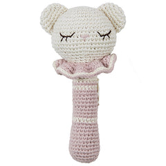 Tiffani Teddy Rattle from Patti Oslo. The rattle has a unique capability to perfectly stimulate your baby’s hearing.