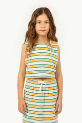 Stripes Multicolor Long Skirt