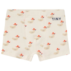 Ducks Boxers from Tiny Cottons. These boxers with a Ducks print, an elasticated waistband, perfect for everyday wear.