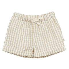 The Vichy Baby Shorts from Vichy Baby Shorts. Organic cotton fabric. Elastic size with tightening cord