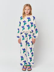 Sea Flower All Over Gathered Jogging Pants