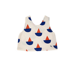 Sail Boat All Over Woven Tank Top