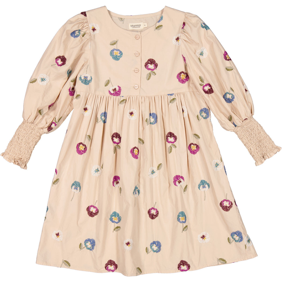 Pansy Embroidery Dura Dress – The Little Red Planet