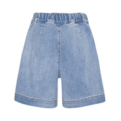 Amari Washed Blue Denim Shorts