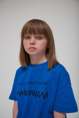 Beaucoup Blue Oversized Wasn't Born To Follow Tee