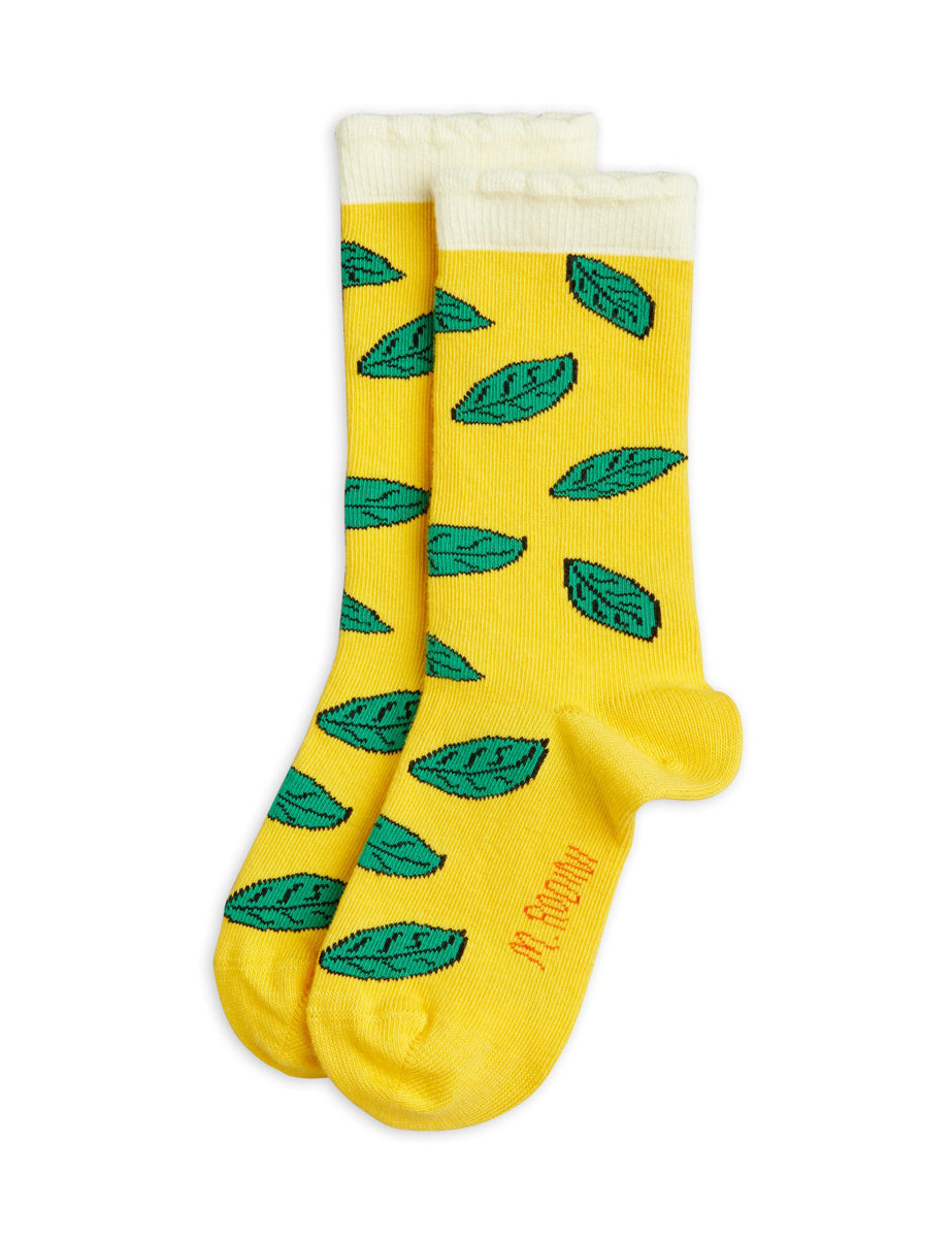 Mini_Rodini_Yellow_Leaf_Socks_1