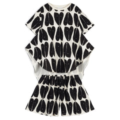 Luana Joana Coracao Black Homewear Set